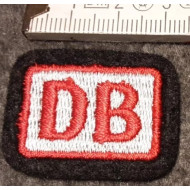 DB Logo Aufbügler Aufnäher Abzeichen 25x35 mm - Deutsche Bahn