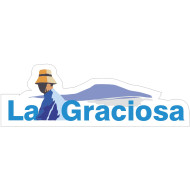 Aufkleber Autoaufkleber Sticker Kofferraum Heck "La Graciosa" 150 x 50 mm
