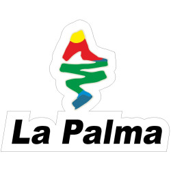 Aufkleber Autoaufkleber Sticker Kofferraum Heck "La Palma" 115 x 90 mm