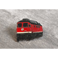 Anstecker Pin Diesellokomotive Diesellok BR 131 081-1 rot beige Ludmilla DR