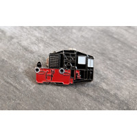 Anstecker Pin Diesellokomotive Diesellok Rangierlok Köf II schwarz rot