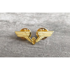 Anstecker Pin DR Deutsche Reichsbahn Flügelrad goldfarbig