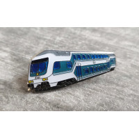 Anstecker Pin Doppelstock Steuerwagen DBbzf 761.2 mintgrün DB