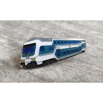 Anstecker Pin Doppelstock Steuerwagen DBbzf 761.2 mintgrün DB Anstecker Pin Doppelstock Steuerwagen DBbzf 761.2 mintgrün DB