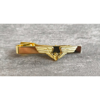 Krawattenklammer DR Flügelrad goldfarbig Deutsche Reichsbahn