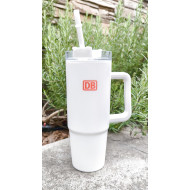 XDCollection Tana Tumbler Trinkbecher doppelwandig DB-Logo weiss 900ml