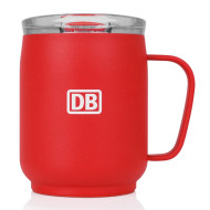 Retumbler myNizza Ceramic Thermotasse 350ml DB-Logo rot 12x11,5cm