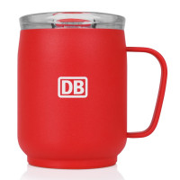 Retumbler myNizza Ceramic Thermotasse 350ml DB-Logo rot 12x11,5cm