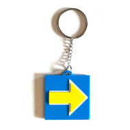 Schlüsselanhänger Rucksackanhänger Ne 14 ETCS-Halt-Tafel rechts PLA 40x37x3mm