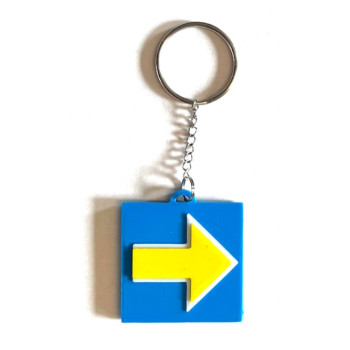 Schlüsselanhänger Rucksackanhänger Ne 14 ETCS-Halt-Tafel rechts PLA 40x37x3mm Schlüsselanhänger Rucksackanhänger Ne 14 ETCS-Halt-Tafel rechts PLA 40x37x3mm