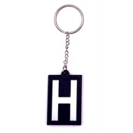 Schlüsselanhänger Rucksackanhänger Ne 5 Haltetafel schwarz PLA 25x40x3mm