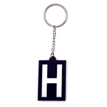 Schlüsselanhänger Rucksackanhänger Ne 5 Haltetafel schwarz PLA 25x40x3mm