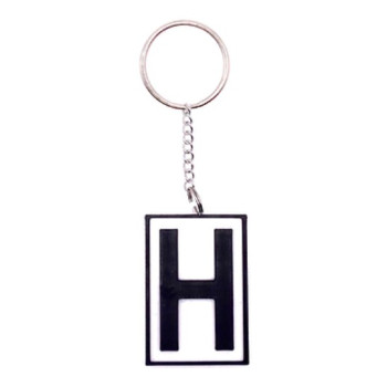 Schlüsselanhänger Rucksackanhänger Ne 5 Haltetafel weiss PLA 25x40x3mm Schlüsselanhänger Rucksackanhänger Ne 5 Haltetafel weiss PLA 25x40x3mm