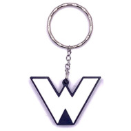 Schlüsselanhänger Rucksackanhänger Wartezeichen Signal Ra 11b weiss/schwarz PLA 45x30x5 mm