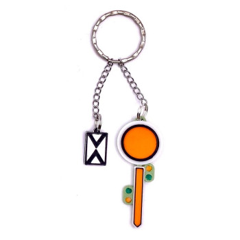 Schlüsselanhänger Rucksackanhänger Vr 0 Vorsignal Formsignal mit Ne 2 51x20x3mm + 20x10x3mm