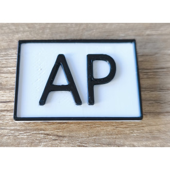 Merkhinweis magnetisch AP 35x25x2mm PLA