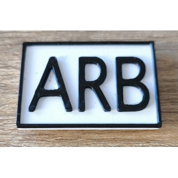 Merkhinweis magnetisch ARB 35x25x2mm PLA