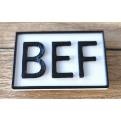Merkhinweis magnetisch BEF 35x25x2mm PLA