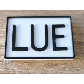 Merkhinweis magnetisch LUE 35x25x2mm PLA