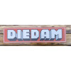Fahrzeugschild Herstellerschild DIEDAM Aluminium UV-geschützt 50,5 x 12,5 cm Repro