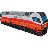 KisFa - E-Lok Siemens EuroSprinter/Taurus 1116 181-9 ÖBB CityJet 56 cm lang 3D-Plüschkissen Lokomotive Eisenbahn
