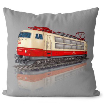 Kissen Grau "BR 103" Elektrolokomotive DB 40x40 cm Kissen Grau "BR 103" Elektrolokomotive DB 40x40 cm