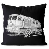 Kissen Schwarz "Diesellok Ludmilla V 130 DR / BR 230 / 232 DB" 40x40 cm Kissen Schwarz "Diesellok Ludmilla V 130 DR / BR 230 / 232 DB" 40x40 cm