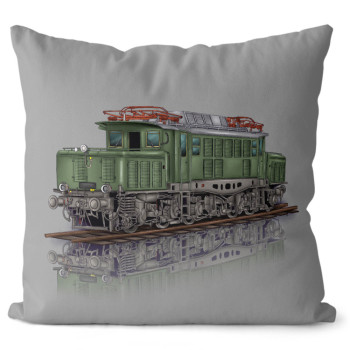 Kissen Grau "BR 194" Elektrolokomotive 40x40 cm