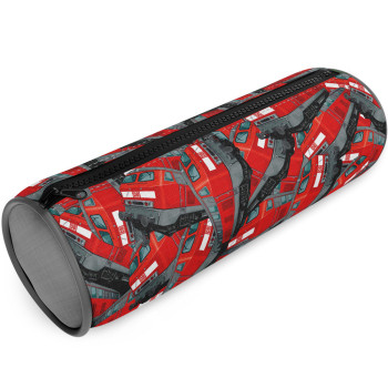 Federmäppchen Federtasche Penal oval rot BR 218 DB