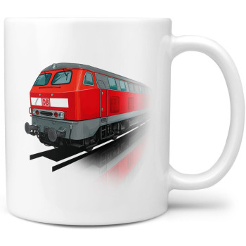 Tasse Kaffeebecher "Diesellok BR 218 - DB AG" Keramik 300ml Tasse Kaffeebecher "Diesellok BR 218 - DB AG" Keramik 300ml