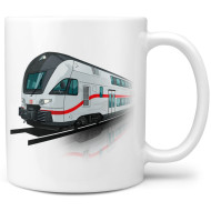 Tasse Kaffeebecher "IC Doppelstocktriebwagen KISS" Keramik 300ml