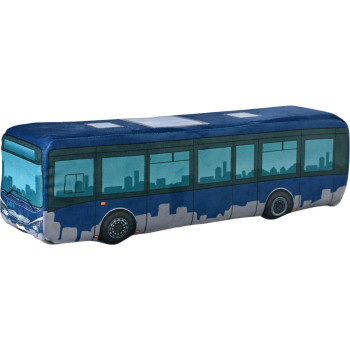 KisFa - Stadtbus IVECO Urbanway blau 39 cm lang 3D-Plüschkissen