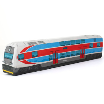 KisFa - Skoda Typ 1Ev BR 471 elektrischer Doppelstock-Triebwagen CD 471 035-6 3D-Plüschkissen Eisenbahn Plüschzug KisFa - Skoda Typ 1Ev BR 471 elektrischer Doppelstock-Triebwagen CD 471 035-6 3D-Plüschkissen Eisenbahn Plüschzug