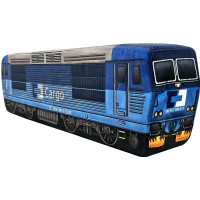 KisFa - E-Lok Skoda BR 372 CD Cargo blau 50x13x8cm Elektrolokomotive 3D-Plüschkissen Eisenbahn Plüschzug KisFa - E-Lok Skoda BR 372 CD Cargo blau 50x13x8cm Elektrolokomotive 3D-Plüschkissen Eisenbahn Plüschzug