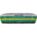 KisFa - E-Lok Skoda BR 163 CD gelb grün 50x13x8cm Elektrolokomotive 3D-Plüschkissen Eisenbahn Plüschzug
