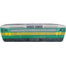 KisFa - E-Lok Skoda BR 163 CD gelb grün 50x13x8cm Elektrolokomotive 3D-Plüschkissen Eisenbahn Plüschzug