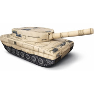 KisFa - Plüschpanzer Kissenpanzer Panzer Leopard 2 Beige sandfarben Wüstentarn 74x20x26,5cm 3D-Kissen KisFa - Plüschpanzer Kissenpanzer Panzer Leopard 2 Beige sandfarben Wüstentarn 74x20x26,5cm 3D-Kissen