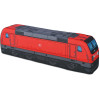 KisFa - Bombardier Traxx AC3 BR 147/187 rot DB 56x9x14cm Elektrolokomotive 3D-Plüschkissen Eisenbahn Plüschzug