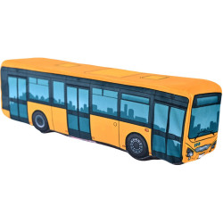 KisFa - Stadtbus IVECO Urbanway gelb 39 cm lang 3D-PlĂĽschkissen KisFa - Stadtbus IVECO Urbanway gelb 39 cm lang 3D-PlĂĽschkissen