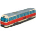 KisFa - Tram Strassenbahn rot beige 52x12x7cm 3D-Plüschkissen Eisenbahn Plüschzug