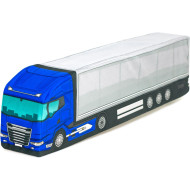 KisFa - LKW Sattelzug Planenauflieger grau blau Truck 3D-Plüschkissen 60x15x10cm Kissen KisFa - LKW Sattelzug Planenauflieger grau blau Truck 3D-Plüschkissen 60x15x10cm Kissen
