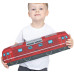 KisFa - Skoda BR 180 004-4 DB bordeauxrot 50x13x8cm Elektrolokomotive 3D-Plüschkissen Eisenbahn Plüschzug