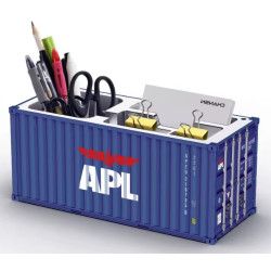 GF 20ft Container Stiftebox Büro Aufbewahrung 1:30 dunkelblau "APL"