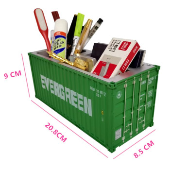 ZC 20ft Container Stiftebox Büro Aufbewahrung 1:30 grün "EVERGREEN"