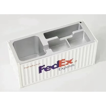 ZC 20ft Container Stiftebox Büro Aufbewahrung 1:30 hellgrau "FEDEX" ZC 20ft Container Stiftebox Büro Aufbewahrung 1:30 hellgrau "FEDEX"
