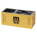 GF 20ft Container Stiftebox Büro Aufbewahrung 1:30 gelb "MSC"