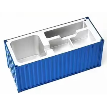 ZC 20ft Container Stiftebox Büro Aufbewahrung 1:30 blau unbedruckt