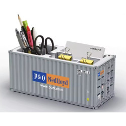 ZC 20ft Container Stiftebox BĂĽro Aufbewahrung 1:30 grau "P&O Nedlloyd" ZC 20ft Container Stiftebox BĂĽro Aufbewahrung 1:30 grau "P&O Nedlloyd"