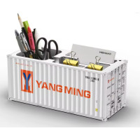 ZC 20ft Container Stiftebox Büro Aufbewahrung 1:30 hellgrau "YANG MING"