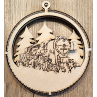 Weihnachtsbaumanhänger Güterzug-Dampflok BR 52 8088-0 graviert
